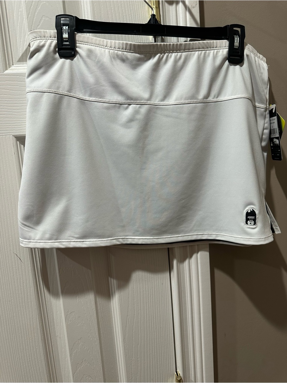 NWT DUC Sport “Double Double” Reversible White/Black Tennis Skirt Size L